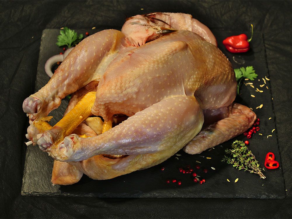 Petao za supu (trup ~ 1,3 kg, cena po kg 780 rubalja)
