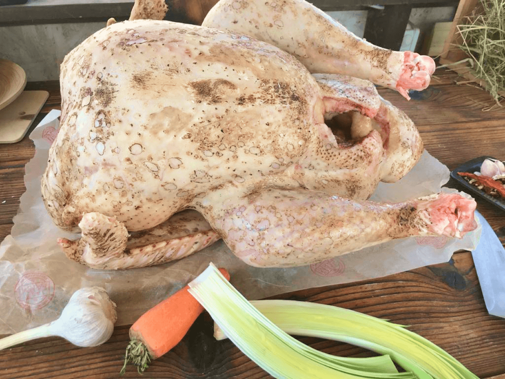 Ćurka velike veličine (~ 17 kg, cena po kg 670 rubalja)