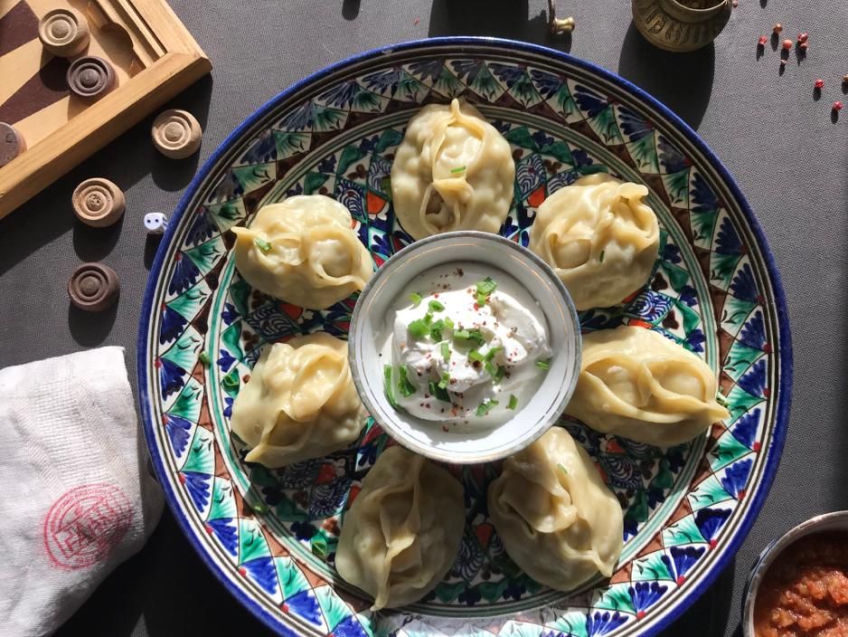 Manti sa mlevenom svinjetinom sa farme (pakovanje ~ 0,5 kg, u pakovanju 10-12 kom, cena po kg 820 rubalja)